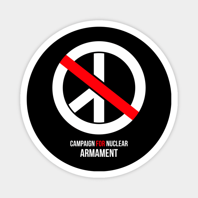 Campaign for Nuclear Armament CND parody Magnet by mubays